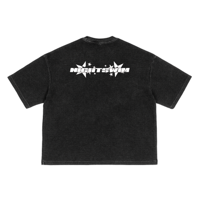 Waffle-Texture hybrid logo t-shirt