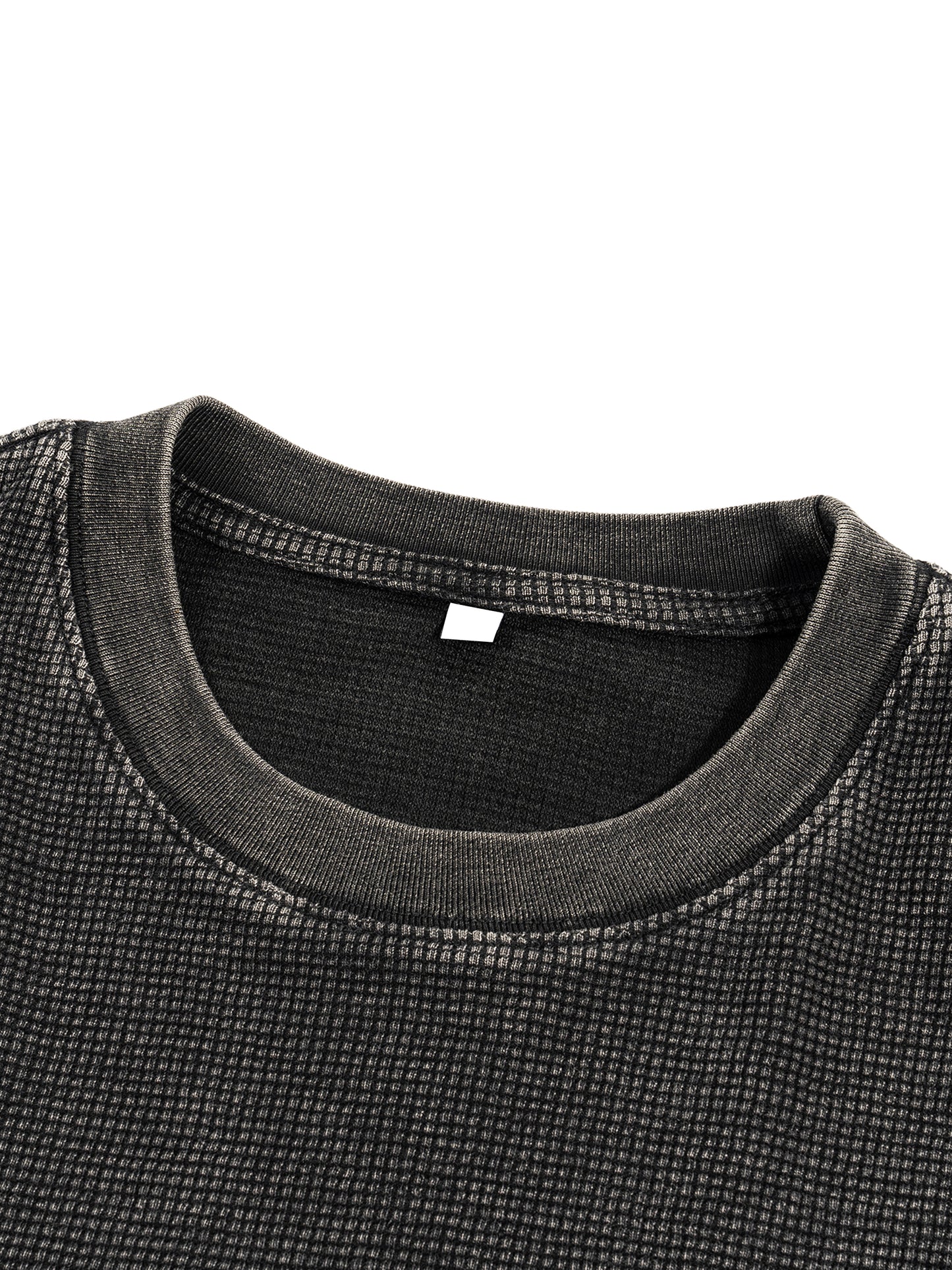 Waffle-Texture hybrid logo t-shirt